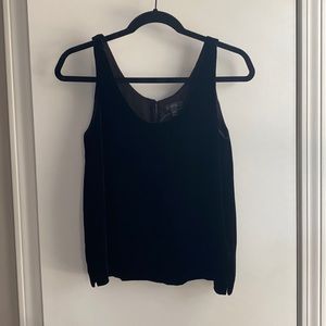 NWOT Black Velvet J. Crew Tank